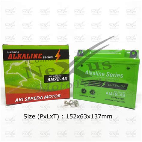 Promo Aki Motor Alkaline Am B B Gm B Yb B V A Tiger Scorpio Nouvo