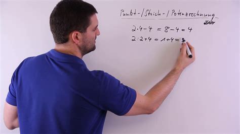 Punkt Strich Und Potenz Rechnung Mathe By Daniel Jung YouTube