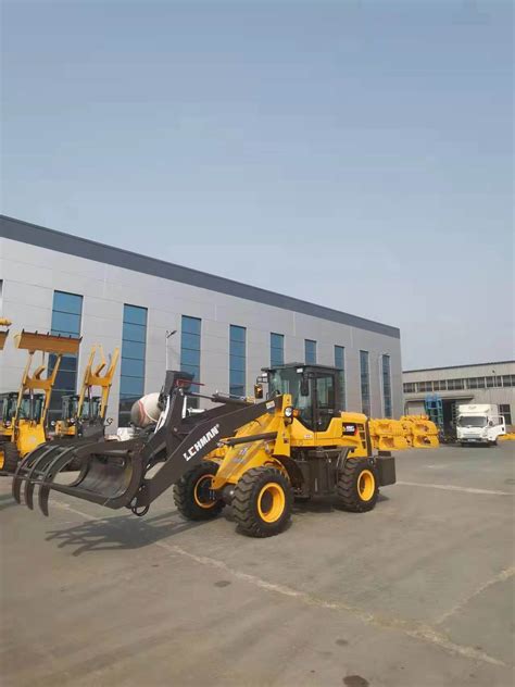 Ce Approved Mini Wheel Loader With Log Grapple And Grass Fork China Mini Agricultural