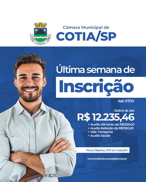 Ltima Semana De Inscri O No Concurso P Blico Da C Mara Municipal De