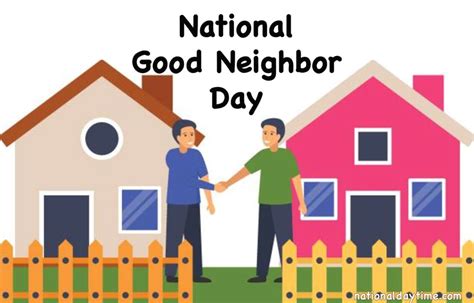 National Neighbor Day Thursday September Nationaldaytime