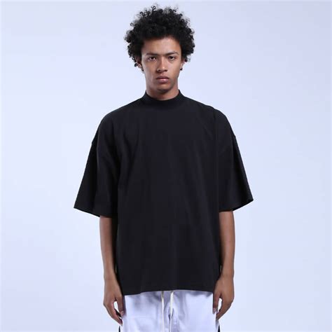 High Crewneck Drop Shoulder Oversized T Shirt Lezhou Garment