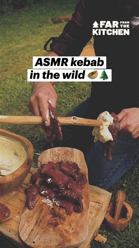 ASMR kebab in the wild 🥙🌲 | Healthy drinks recipes, Smoked food recipes ...