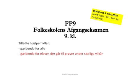 PDF FP9 Folkeskolens Afgangseksamen 9 Kl FP9 Folkeskolens