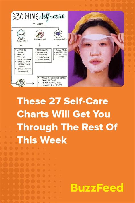 These Self Care Charts Will Get You Through The Rest Of This Week