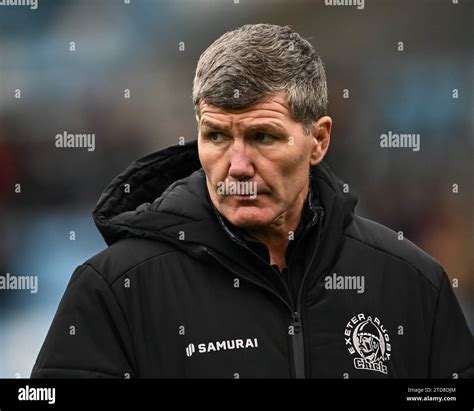 Rob Baxter Exeter Director Of Rugby During Pre Match Warm Up Ahead Of