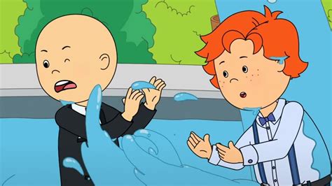 Caillou et Léo jouent dans l eau Caillou en Français YouTube