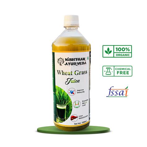 Wheat Grass Juice By Nishtham Ayurveda 1000ml Nishtham Ayurveda Fusion Of Science And Nature