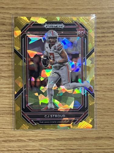 Prizm Draft Picks Cj Stroud Rookie Gold Cracked Ice Prizm Osu