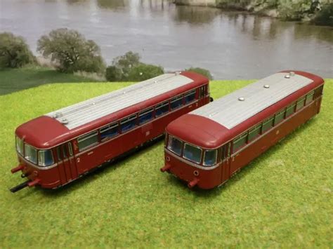 ROCO FÜR MÄRKLIN H0 Schienenbus mit Beiwagen VT 98 9744 Digital ZV