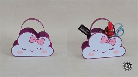 Diy Kawaii Sweetest Cloud Multipurpose Bag Cardboard Kerajinan Tas