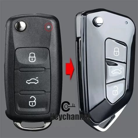 Coque De Cl De Voiture Boutons Tui Cl Pliable Rabat Modifi