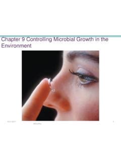 Chapter Controlling Microbial Growth In The Environment Chapter