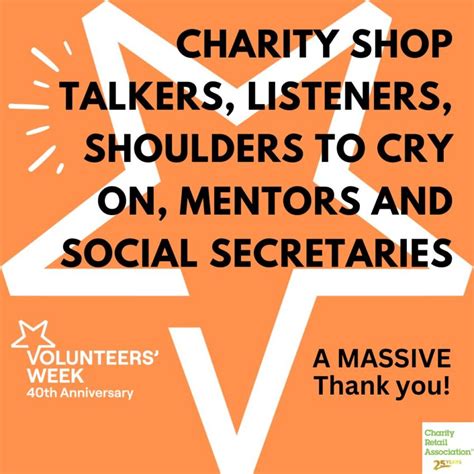 Volunteers Week 2024 Charity Retail Assets Charity Retail Association