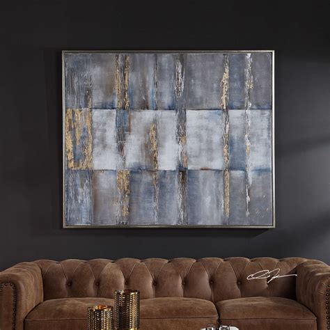 Subtle Pattern Hand Painted Canvas Uttermost