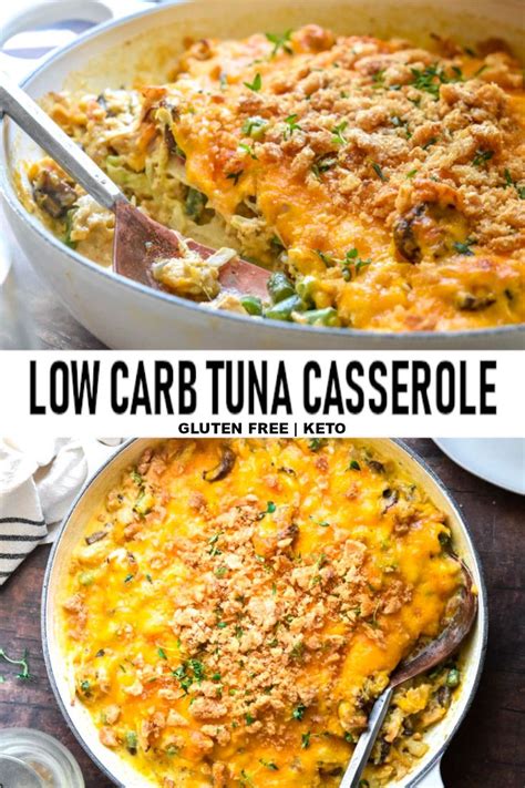 Low Carb Keto Tuna Casserole 4g Carbs Recipe Low Carb Casseroles Casserole Recipes Low