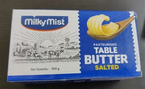 Milky Mist Flavor Salted Table Salt Butter Packaging Type Box