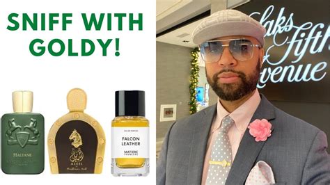 SNIFF WITH GOLDY ARABIAN OUD PARFUM DE MARLY HALTANE MATIERE