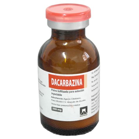 Dacarbazina 200 Mg PPSi I V FaM 1 Caja Refrigerado Naprod FarmaOnco