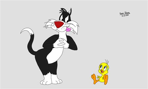 Sylvester the Cat and Tweety Bird by Rafael-Arts on DeviantArt