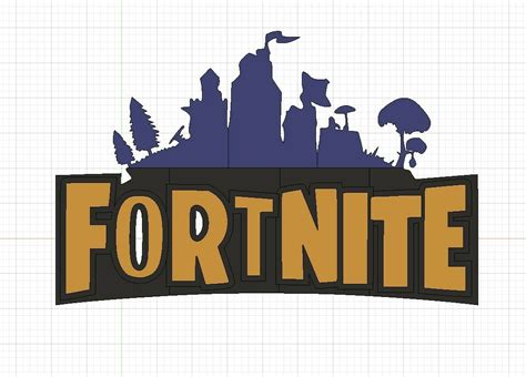 Free STL file Fortnite logo 🐳・3D printer design to download・Cults