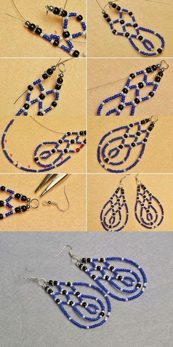 You Will Get The Tutorial Of This Pair Of Blue Seed Beads Earrings From