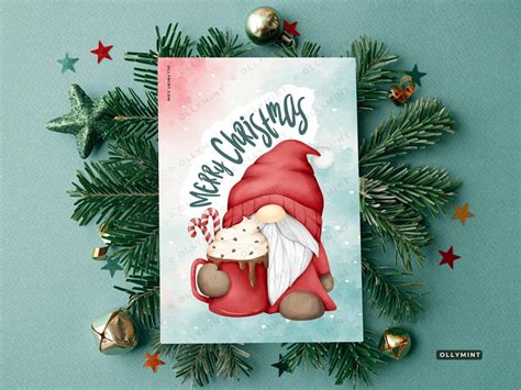 Digital Animated Christmas Greetings: Printable Christmas Card 5x7 & 1080x1920px JPG, MP4, and ...