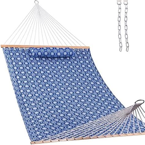 Lazy Daze Hammocks Ft Double Quilted Fabric Hammock With Spreader