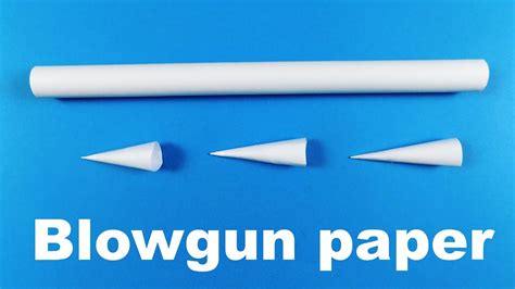 How To Make A Blowgun With Paper Easy Youtube