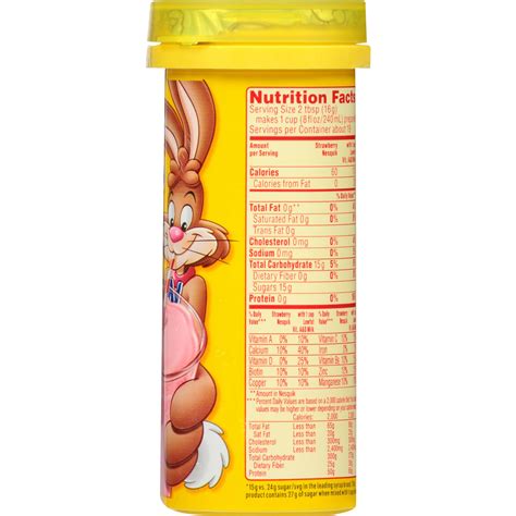 Nesquik Strawberry Milk Powder Nutrition Facts Besto Blog