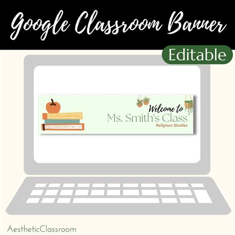 Google Classroom Banner / Aestheticclassroom / Editable - Etsy