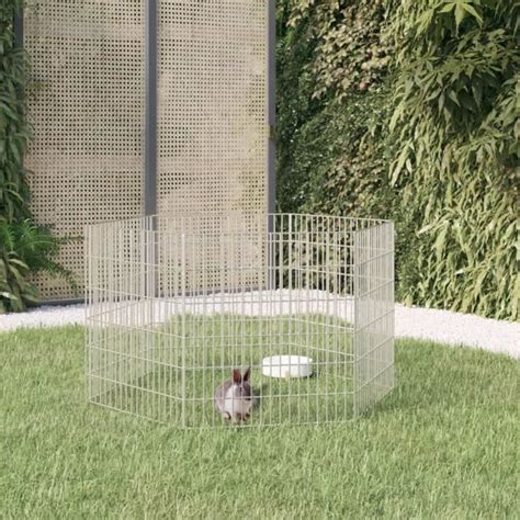 Cage Lapin Panneaux X Cm Fer Galvanis S Cdiscount Jardin