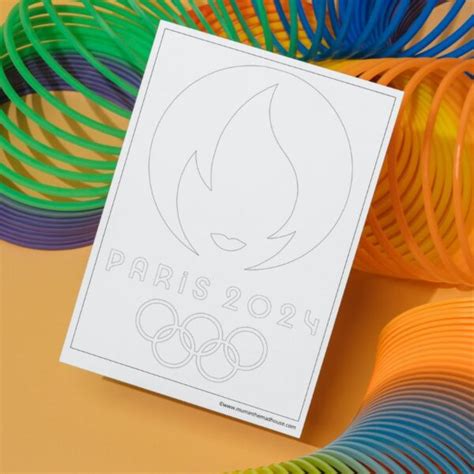 Paris Olympic Colouring Page