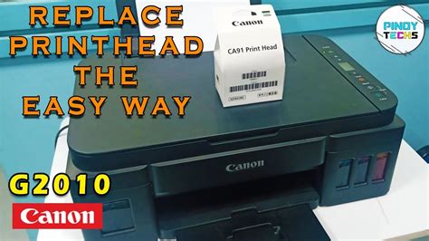 STEP BY STEP REPLACE PRINTHEAD CANON G2010 G3010 G4010 G1010 FULL VIDEO