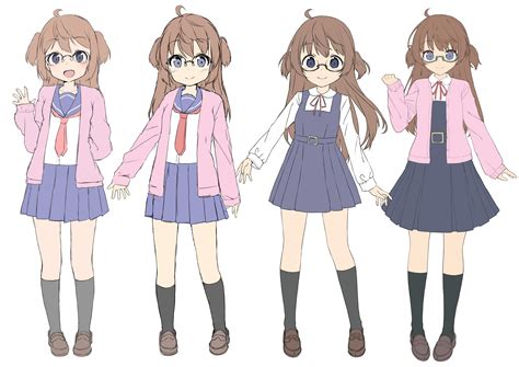 Safebooru 1girl D Absurdres Ahoge Amemiya Sekira Artist Progress Bangs Black Framed Eyewear