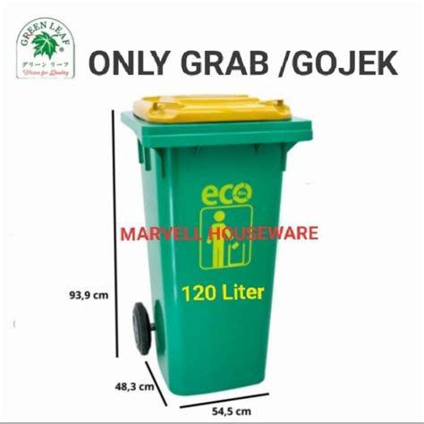 Promo Tempat Sampah BESAR 120 Liter RODA Tong Sampah 120ltr DUST BIN