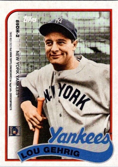 Topps Archives Topps Doubleheaders Dh Lou Gehrig Babe