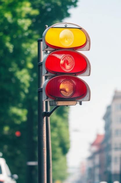 Premium Photo Selective Focus Shot Of Traffic Light At Daytime