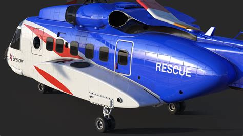 Sikorsky S 92 Civil Helicopter 3d Model 149 Ma Obj Max C4d Fbx