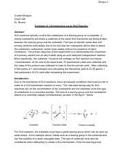 Synthesis Of 1 Bromobutane Pdf Murguia 1 Crystal Murguia Chem 220 Dr