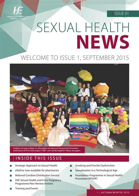 Sexual Health News Issue 1 September 2015 By Murphy Print And Graphic Design Ltd Issuu