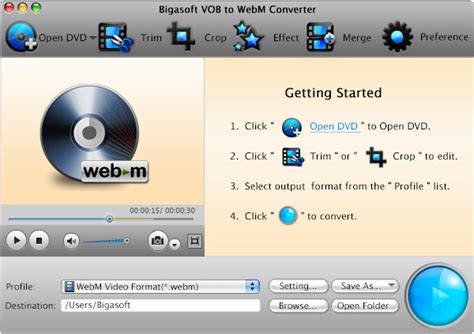 Vob To Webm Converter Mac Create Webm Vp Video From Dvd