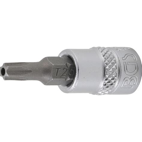 Douille à embouts 6 3 mm 1 4 profil T pour Torx avec perçage