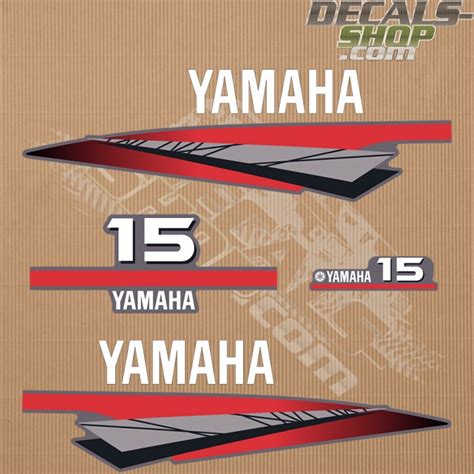 Yamaha 15hp Two Stroke Outboard Decal Kit