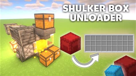 Minecraft Shulker Box Unloader 1 21 Easy Compact Build Tutorial