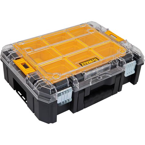 DEWALT TSTAK V Small Parts Organizer With Clear Lid Hartville Hardware