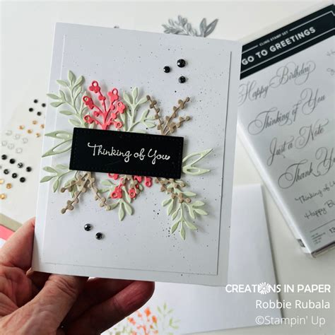 Timeless Arrangements From Stampin Up Creations In Paper