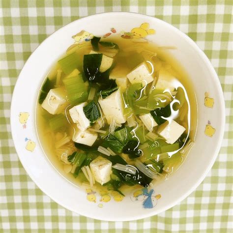 保育園給食★青菜と豆腐のスープ By 東京あだち食堂 【クックパッド】 簡単おいしいみんなのレシピが394万品