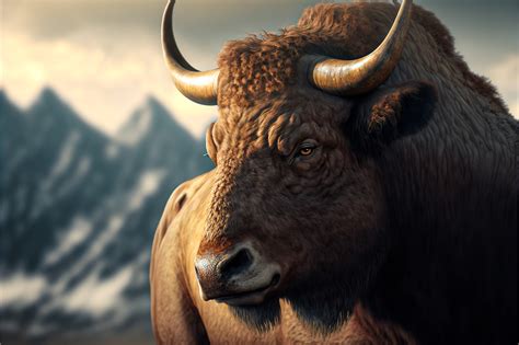 Download Buffalo Bison Wild Animal Royalty Free Stock Illustration