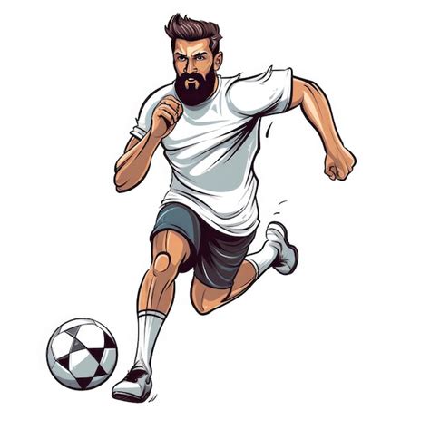 Premium Ai Image Dynamic Football Clip Art Captivating Cartoons With